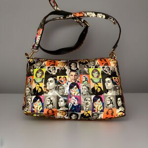 Michelle Obama Magazine Cover Collage Handbag Shoulder Purse Crossbody Bag
